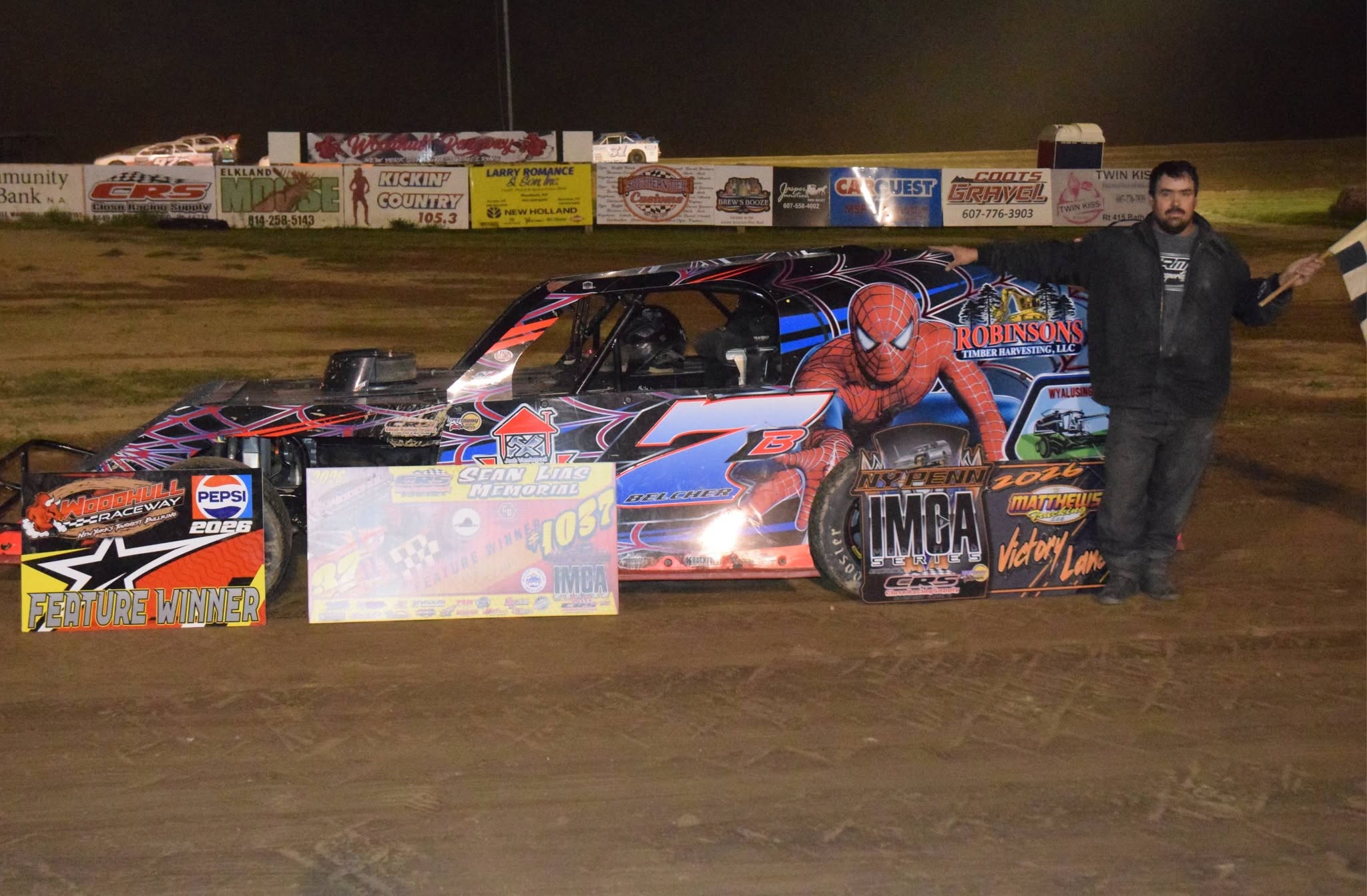 Belcher Captures Sean Lias Memorial Victory at Woodhull Raceway