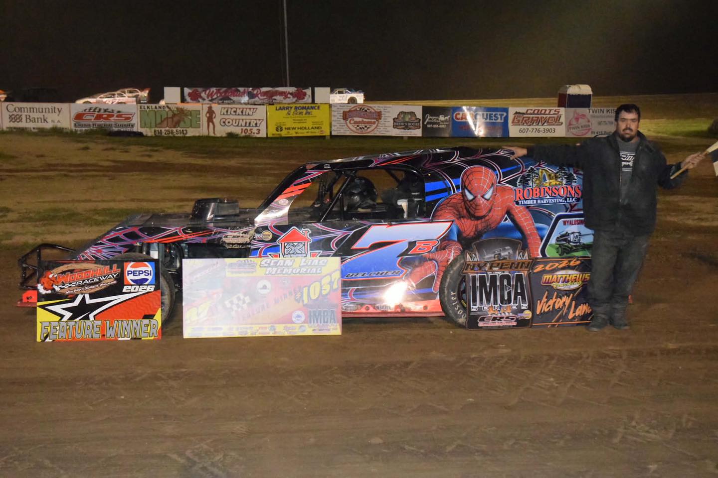 Belcher Captures Sean Lias Memorial Victory at Woodhull Raceway